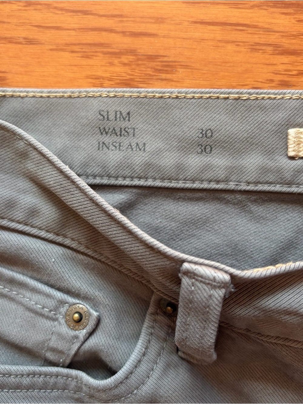Banana Republic Traveler 5 Pocket Pants Gray - Picture 4 of 4